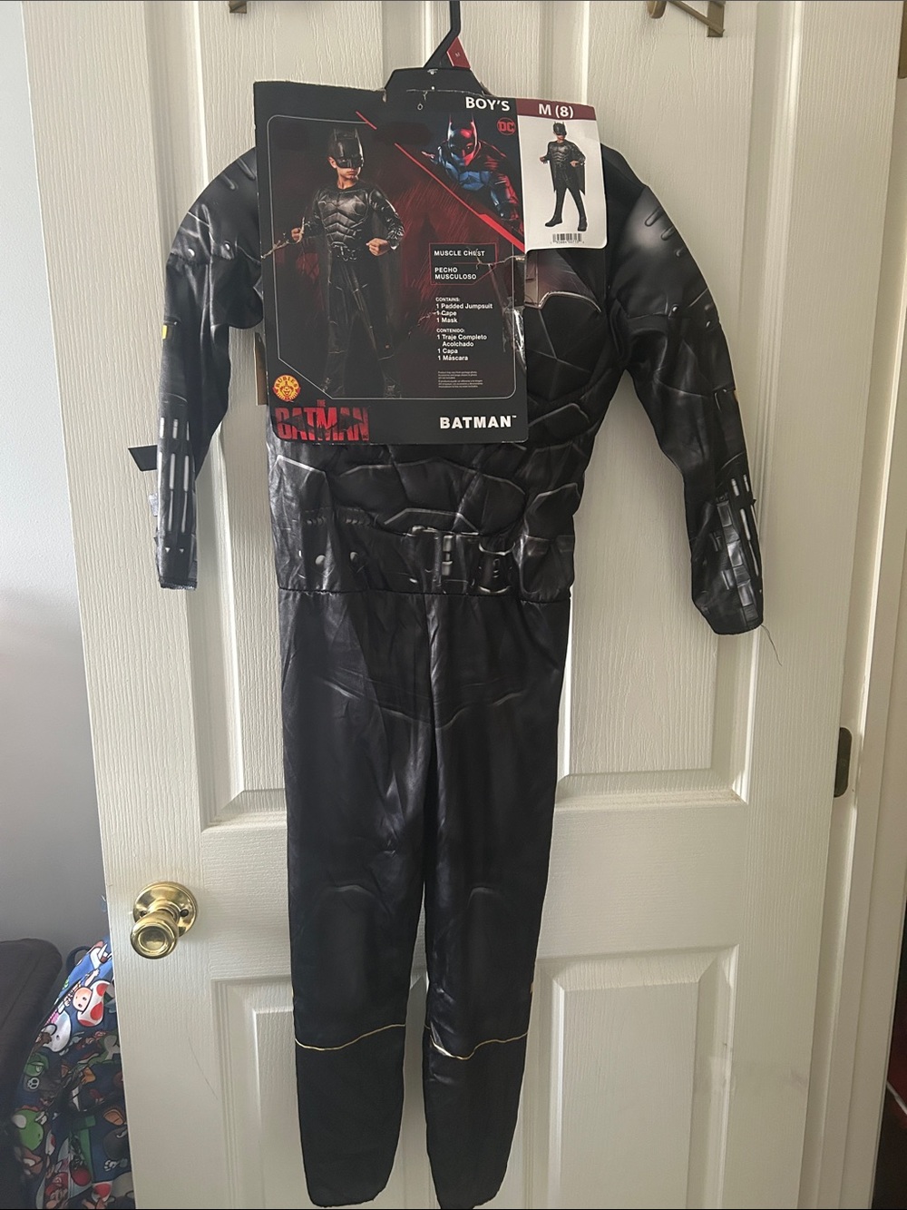Batman Boys Black Superhero Jumpsuit Costume